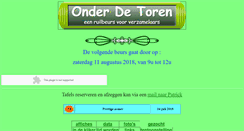 Desktop Screenshot of onder-de-toren.be